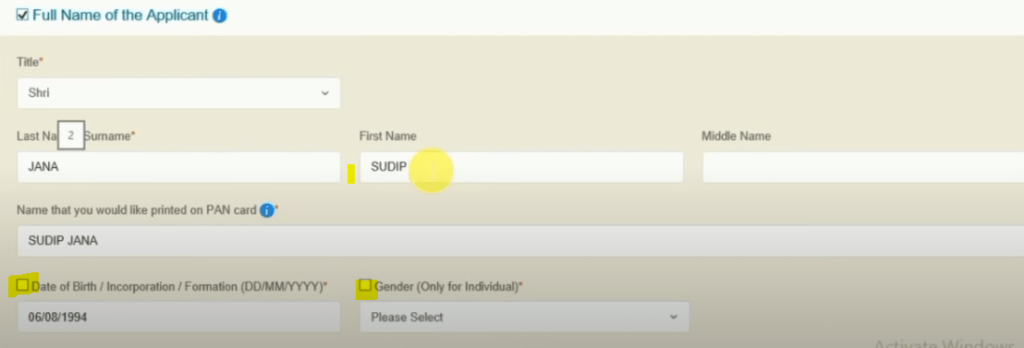 How To Fill Pan Card Correction Form In Hindi | Pan Card Correction ...