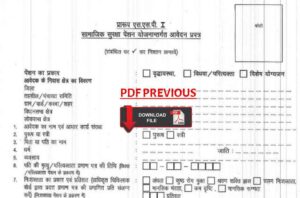 Pension form Rajasthan pdf