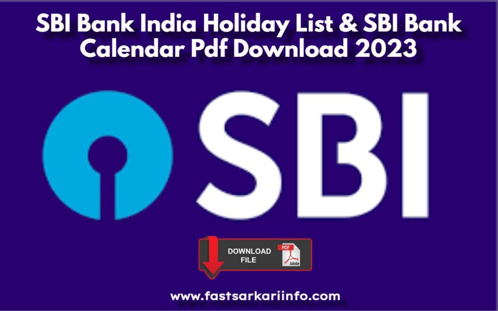 Sbi Bank Calendar 2025 Pdf Download 