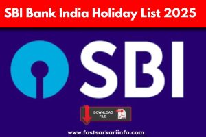 SBI Bank India Holiday List 2025 PDF | SBI Bank Calendar Pdf Check Here